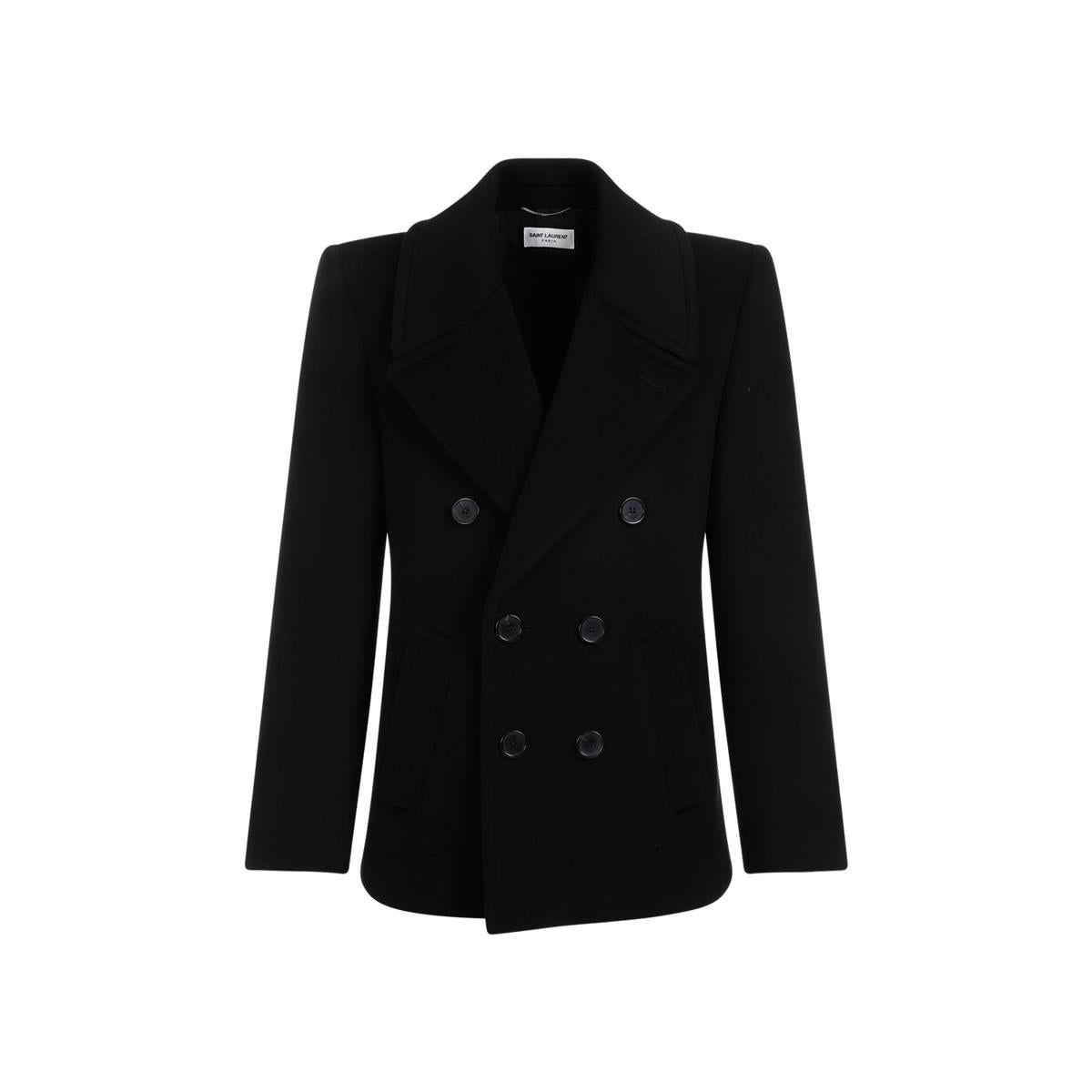 Saint laurent top caban coat