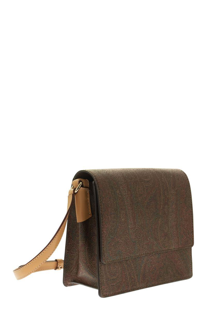 Etro Canvas Mini Bag With Paisley Designs in Brown Save 11% Womens Bags Shoulder bags 