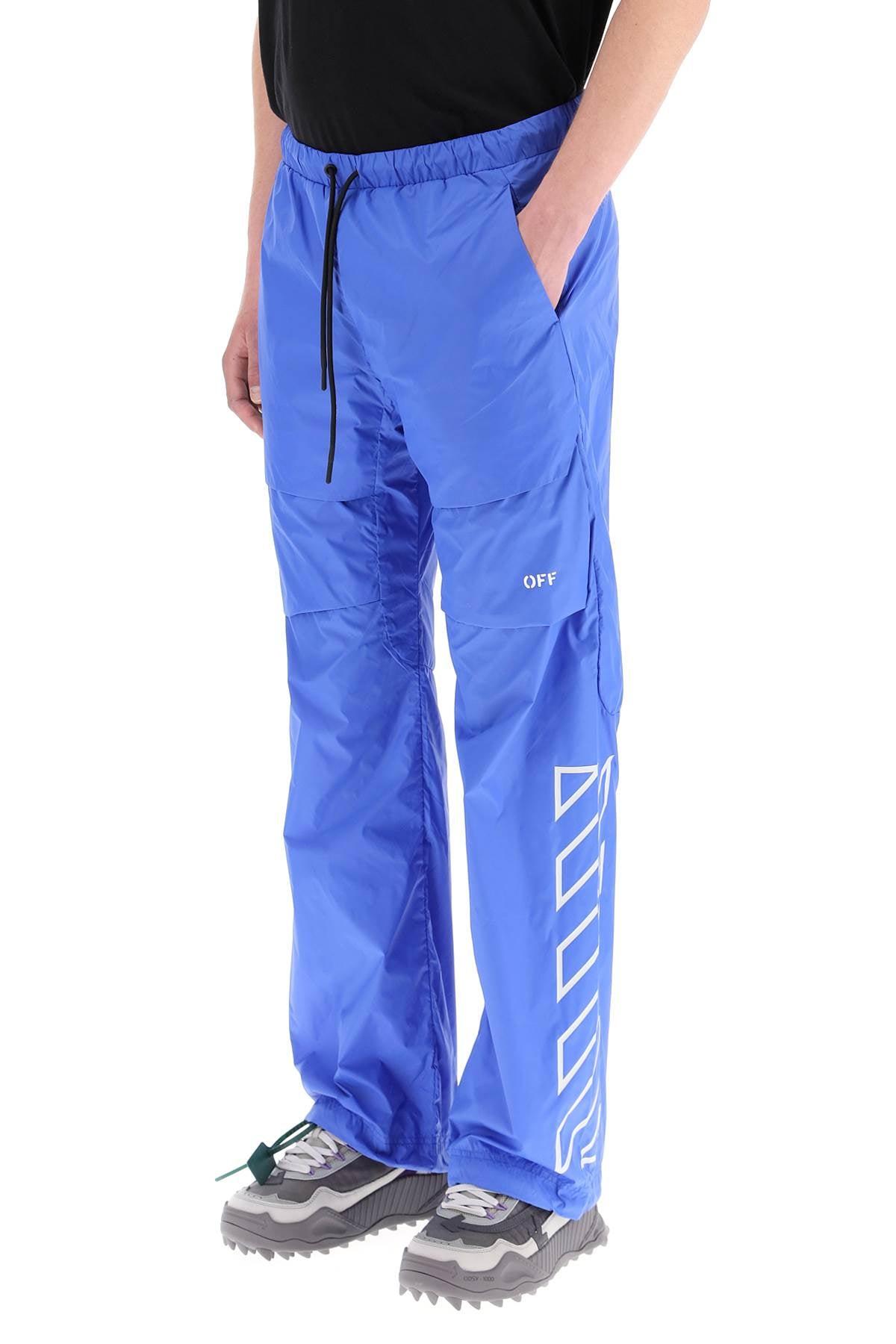 Off-White c/o Virgil Abloh Synthetic Athl Cargo Pants in Blue for Men | Lyst