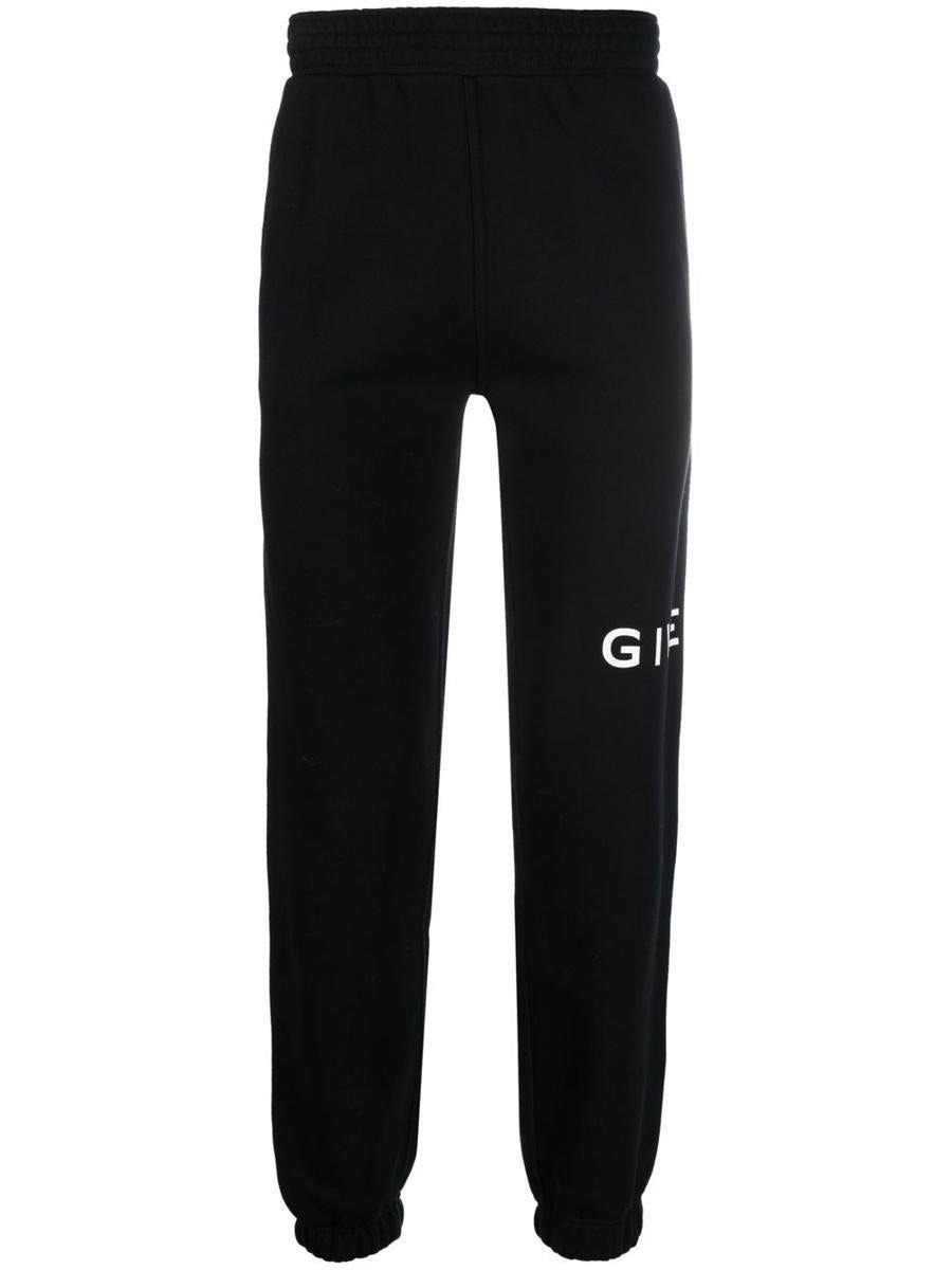 Distressed cotton sweatpants in black - Givenchy