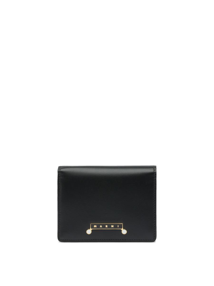 財布・小物その他 MARNI Logo Card Holder Black PFMO0102U1P603900N99 PFMO0102U1 Black Leather Trunkaroo Card Holder by Marni on Sale