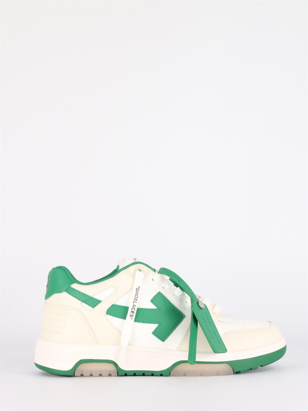 Virgil Abloh - Authenticated Trainer - Leather Green for Women, Very Good Condition