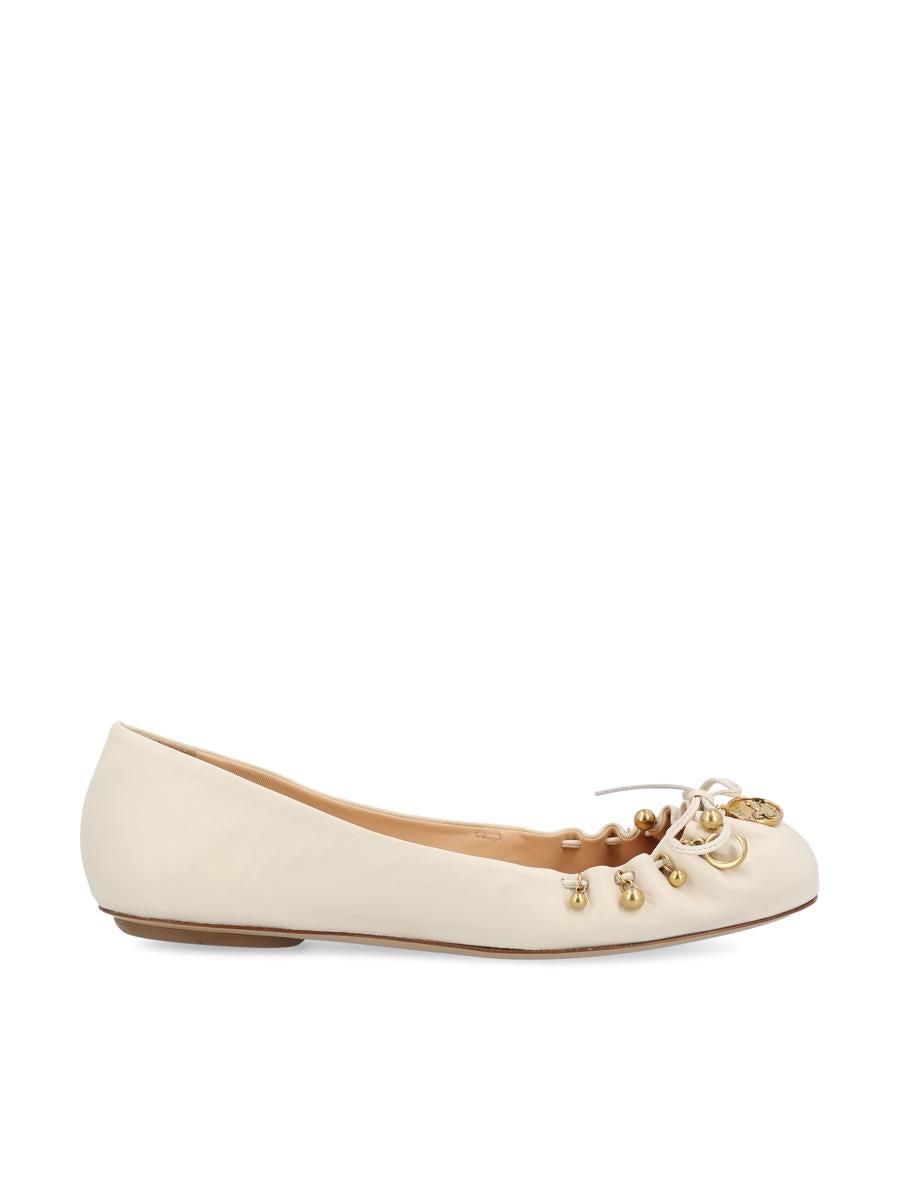 バレエシューズ CHLOE LIGHT PINK SUEDE CHLOE GHILLIES BALLERINAS Chloé Ghillies Ballerina in Peachy pink | Chloé US