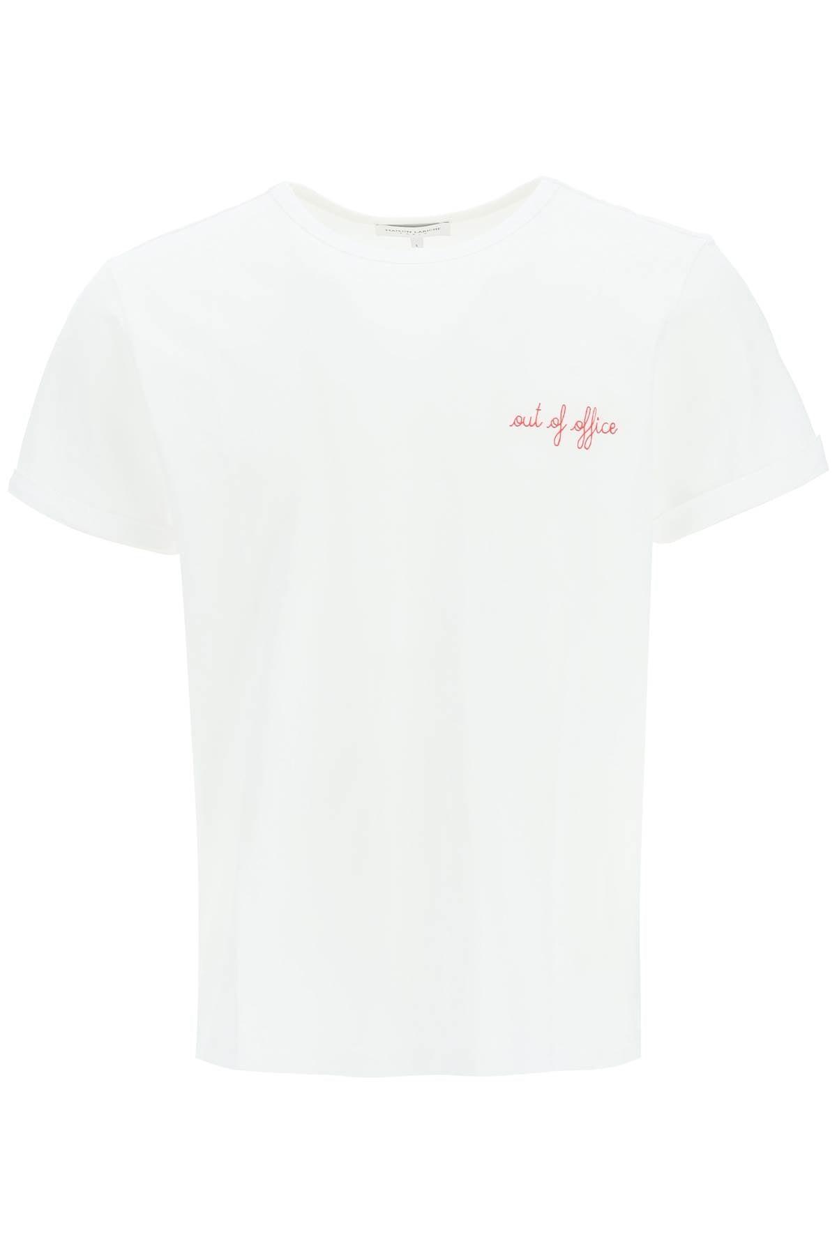 Maison Labiche Cotton "out Of Office" Poitou T-shirt in White for Men | Lyst