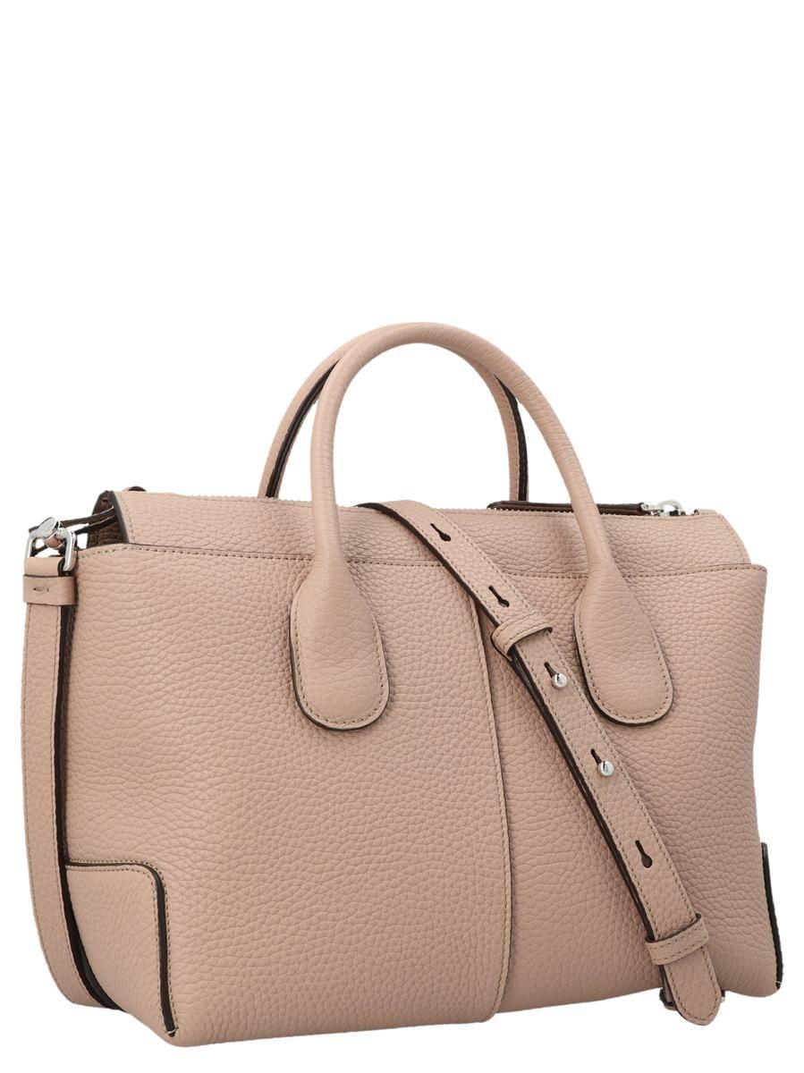 Tod's Small Di Top Handle Bag In Leather in Brown