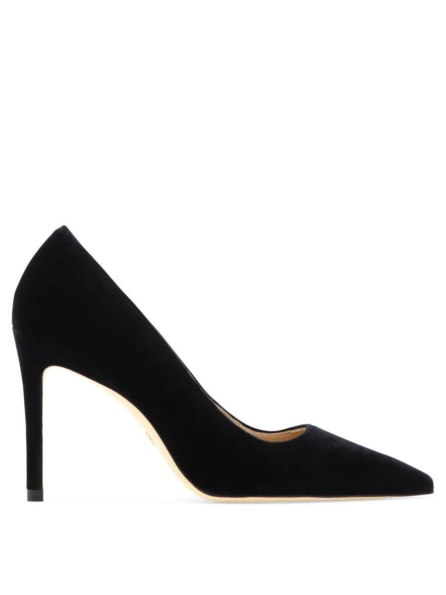 stuart weitzman black leather pumps