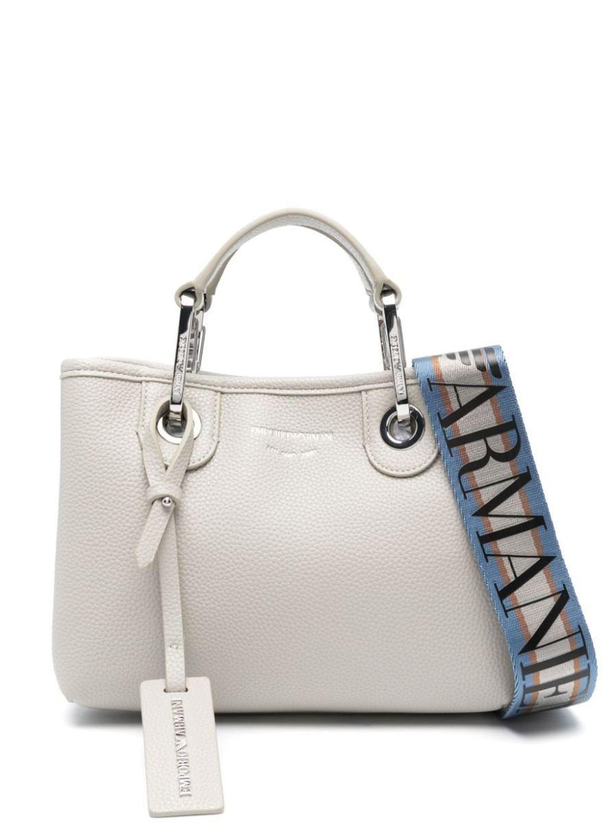 Emporio Armani Mini Shopping Bag in White Lyst