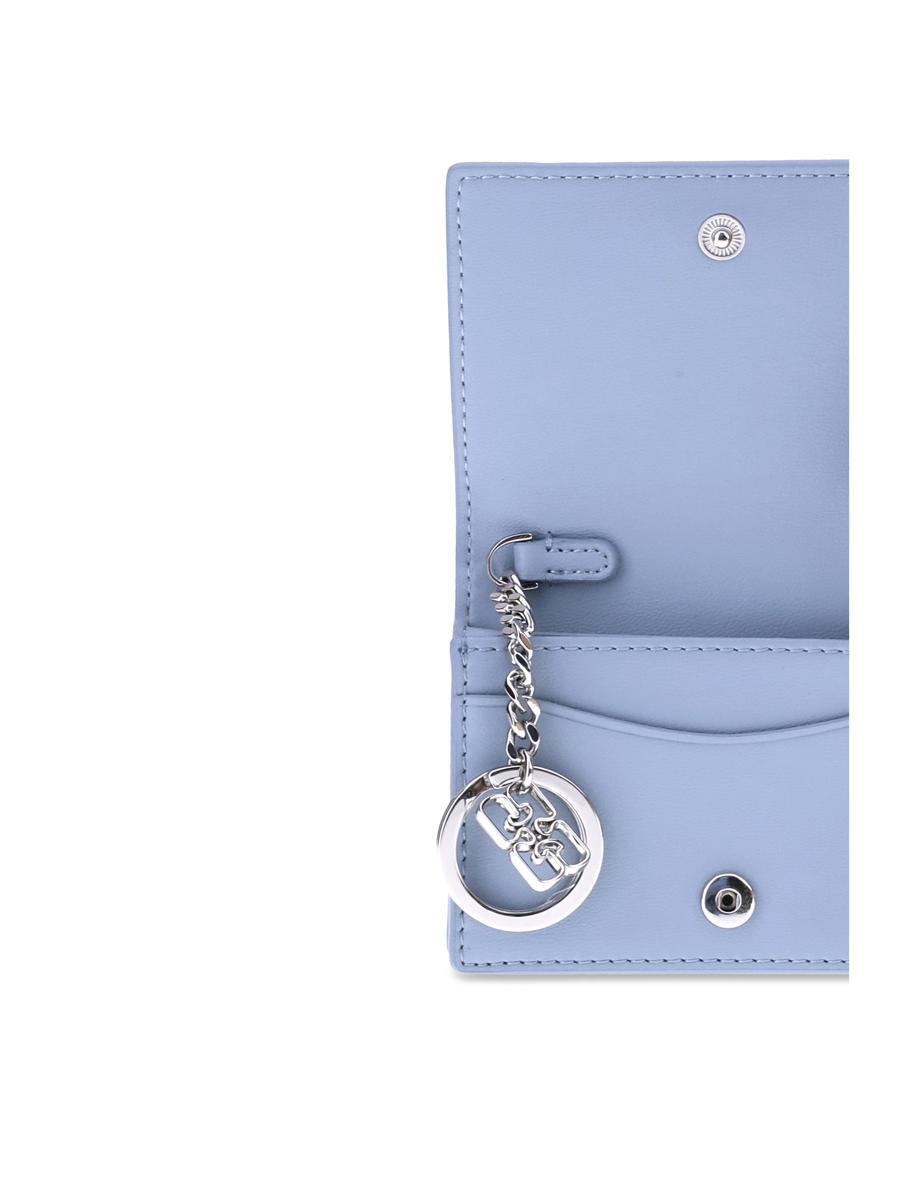 キーホルダー・キーリング Ganni Grape wallet - Ganni - Leather - Blue Ganni Grape Wallet - Leather - Blue | ModeSens