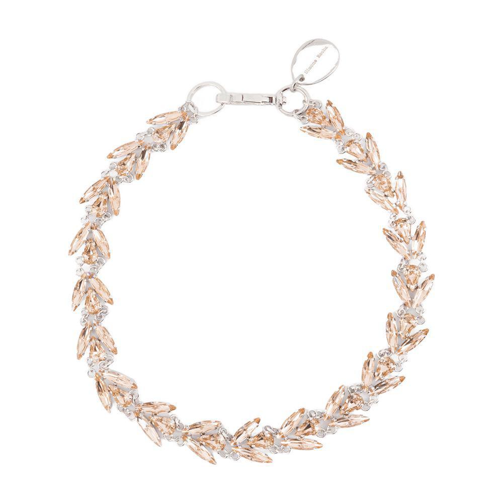 Simone Rocha シルバー Daisy Floret ネックレス Simone Rocha Half Daisy Floret ネックレス | シルバートーン
