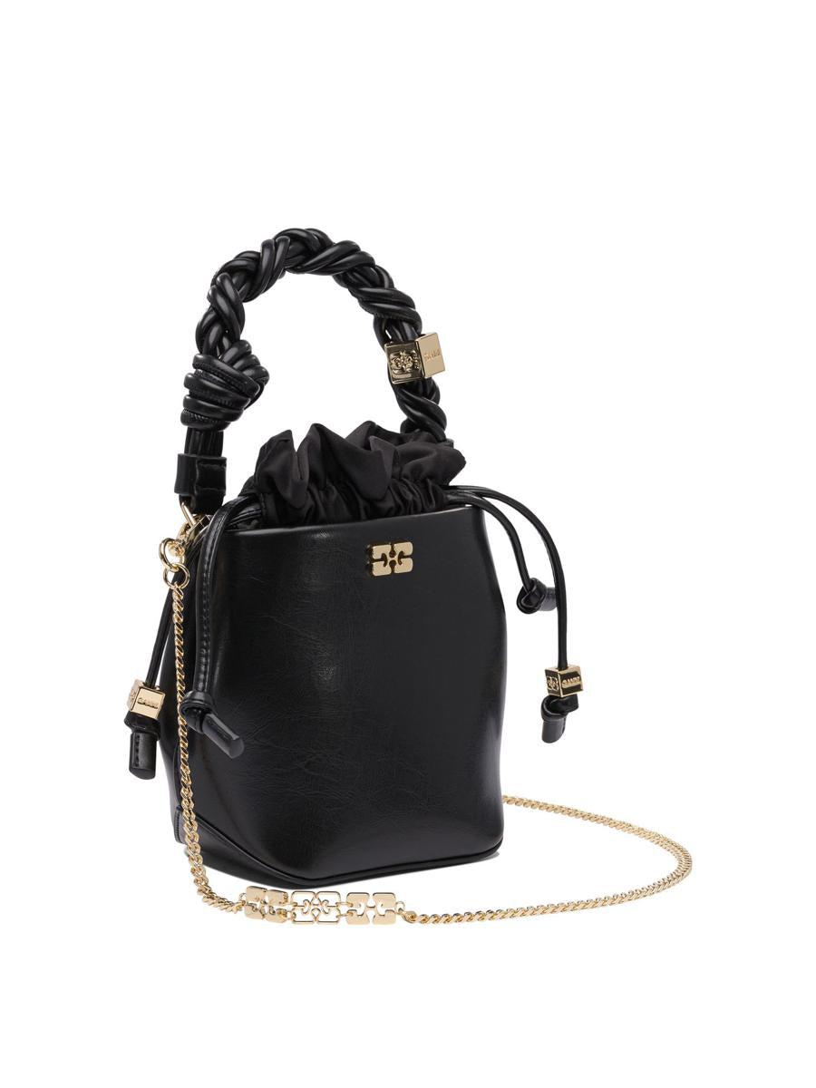 【GANNI】Ganni Bou Bucket Mini Crinkle Oleatex Ganni Bou Bucket Mini Crinkle Oleatex in Black | Lyst