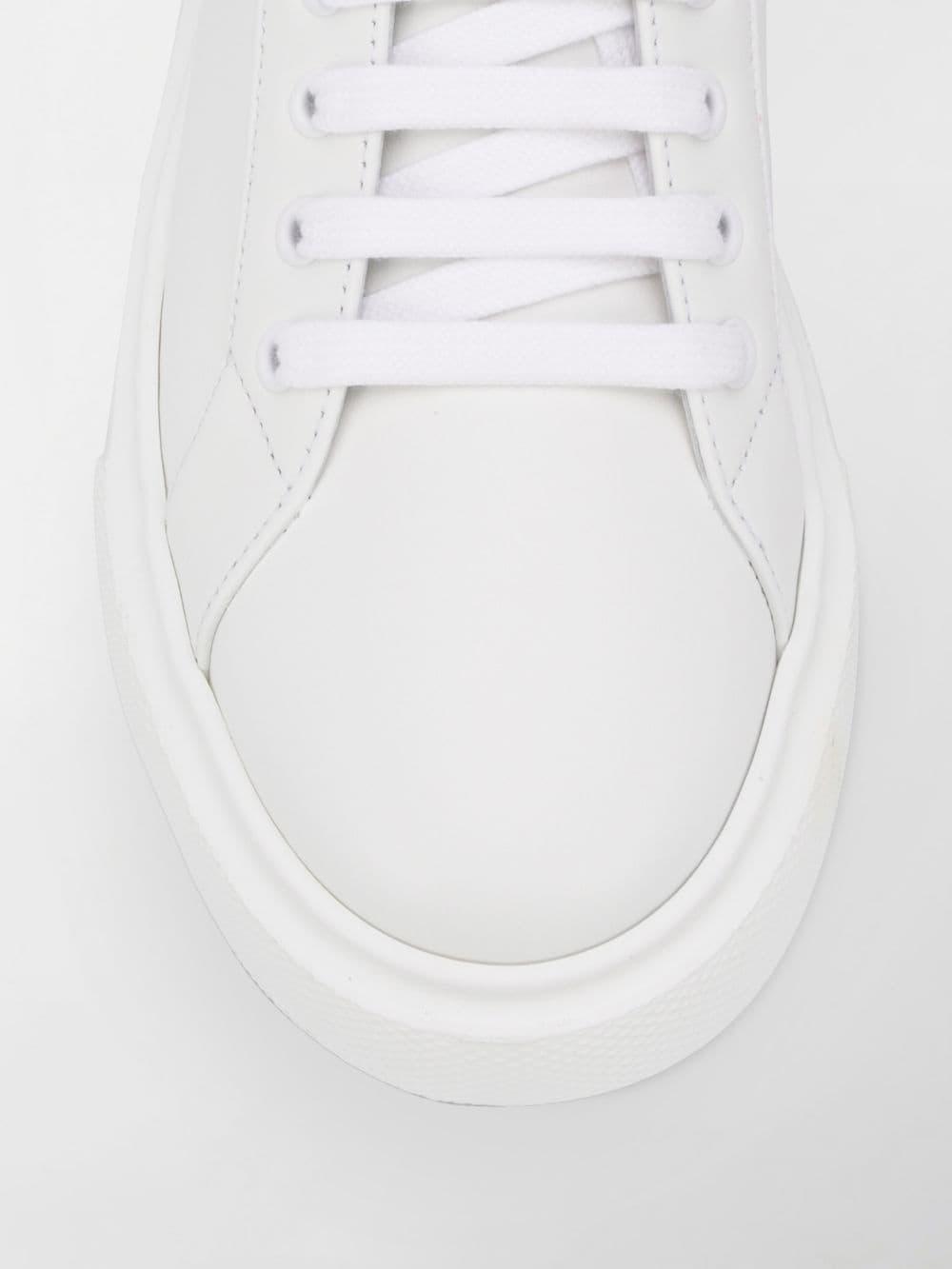 Prada Leather Chunky Sole Low-top Sneakers in White/Black (White) | Lyst