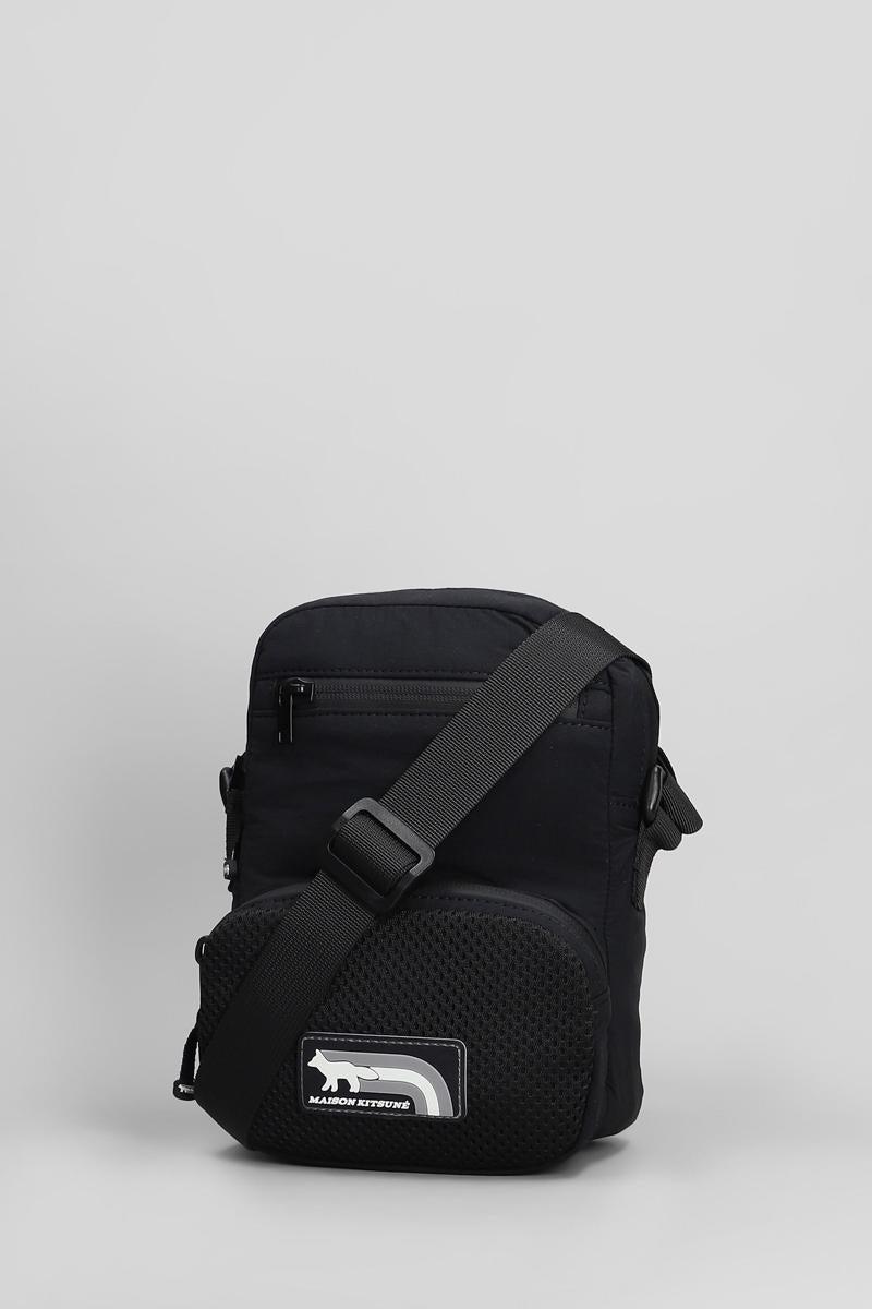 【関税&送料込】Maison Kitsune Black Nylon Belt Bag NYLON BUM BAG | Maison Kitsuné