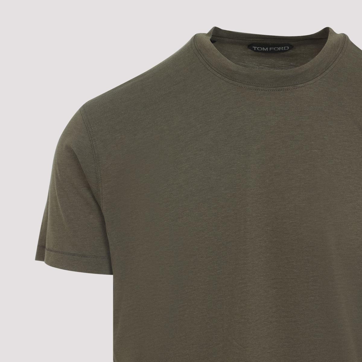 Tシャツ・カットソー Tom Ford Military Green Lyocell T-Shirt Tom Ford Military Lyocell T-Shirt in Green for Men | Lyst