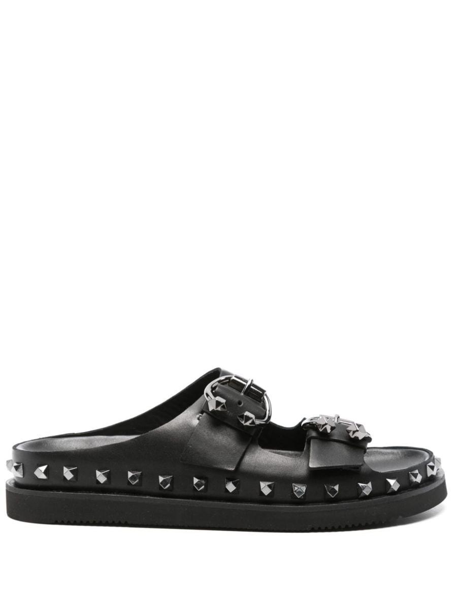Ash black studded sandals best sale