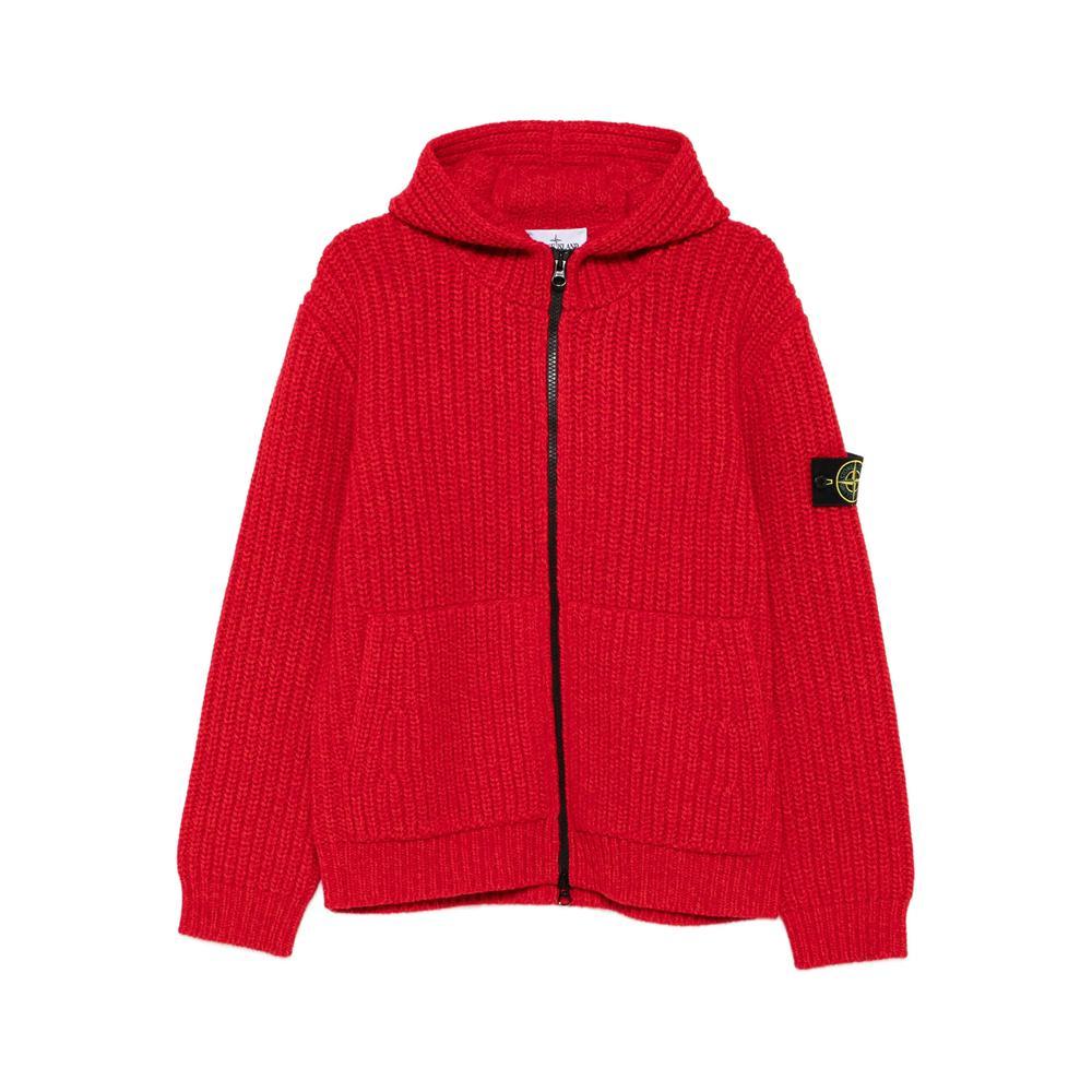 Hoodie Flannels Stone Island Junior Red Stone Island Knitwear For