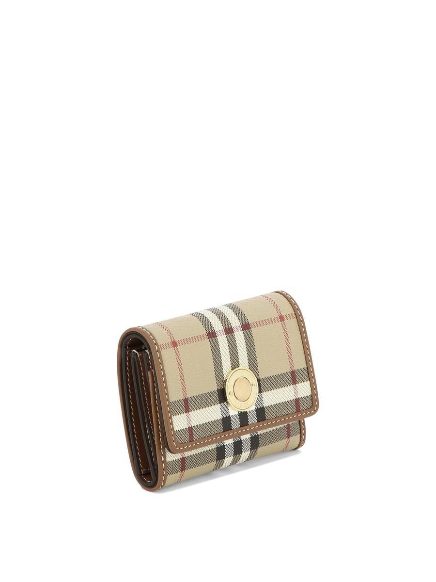BURBERRY LEATHER FLAP-OVER WALLET – Baltini