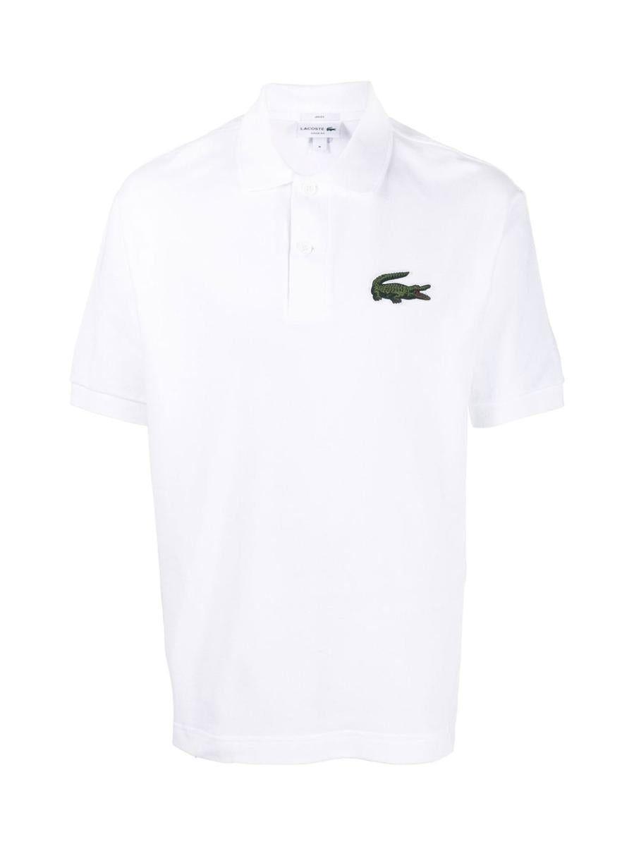 Lacoste Loose Fit Logo Polo Shirt In White For Men Lyst lacoste-loose-fit-logo-polo-shirt-in-white-for-men-lyst