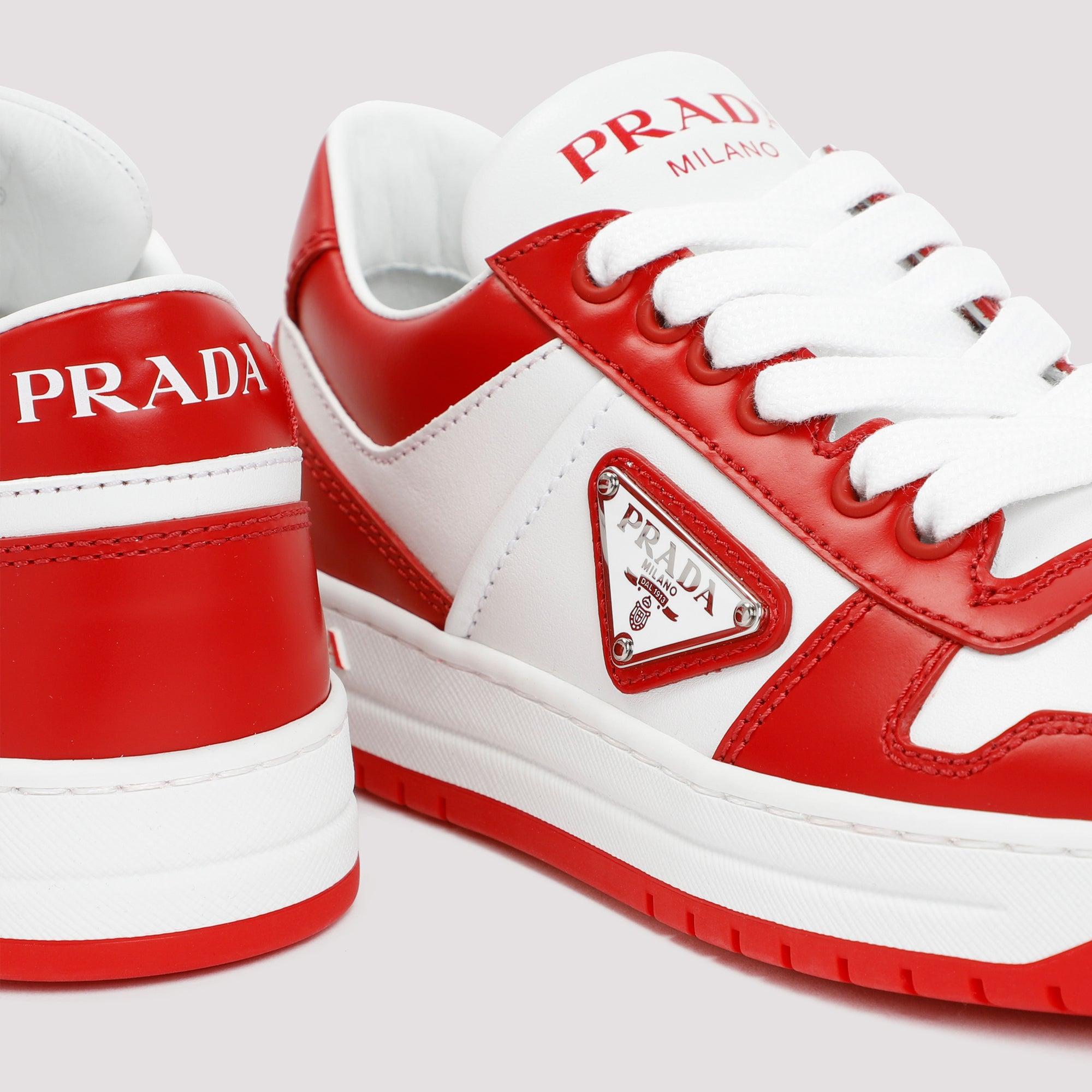 Prada Downtown Sneakers in Red | Lyst