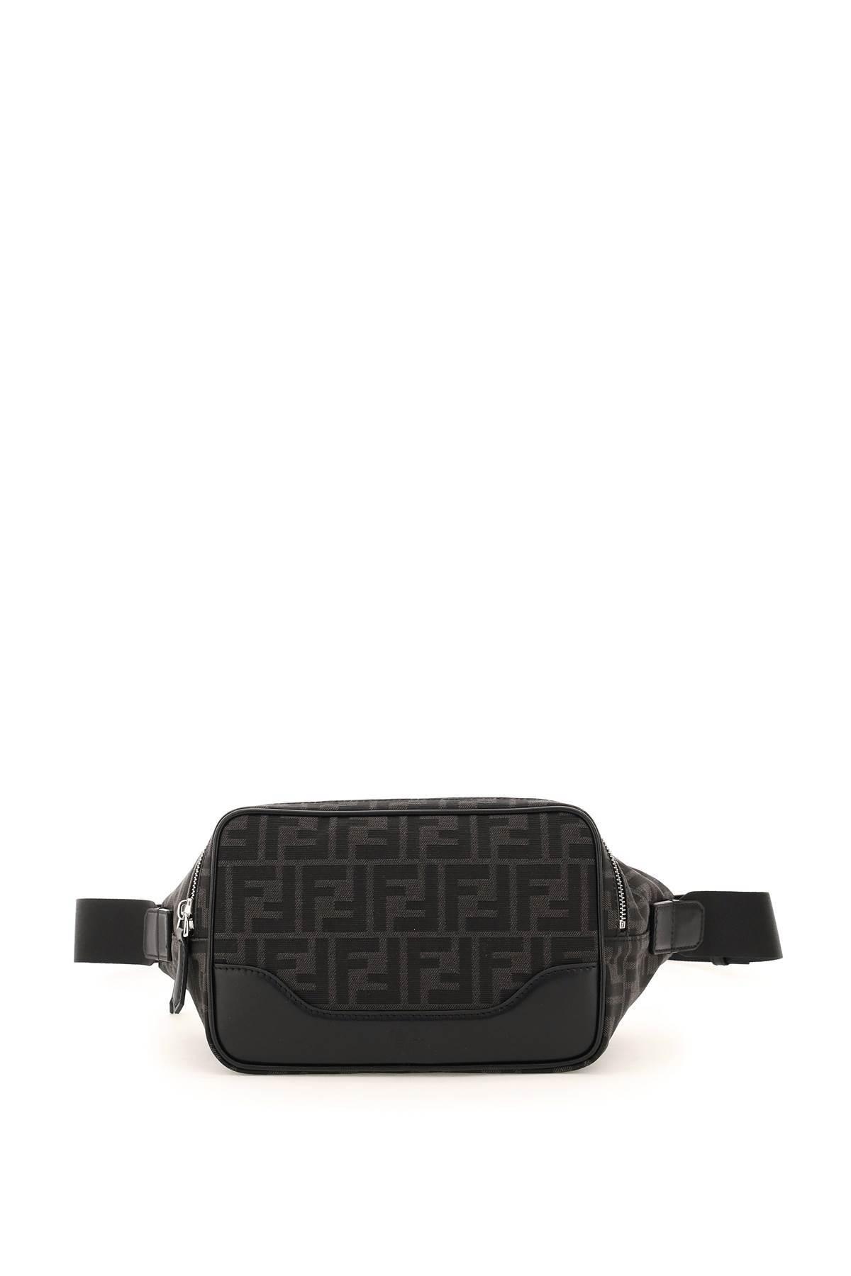 Fendi FF Black Fabric Travel Bag (Clutch Bags,Box)
