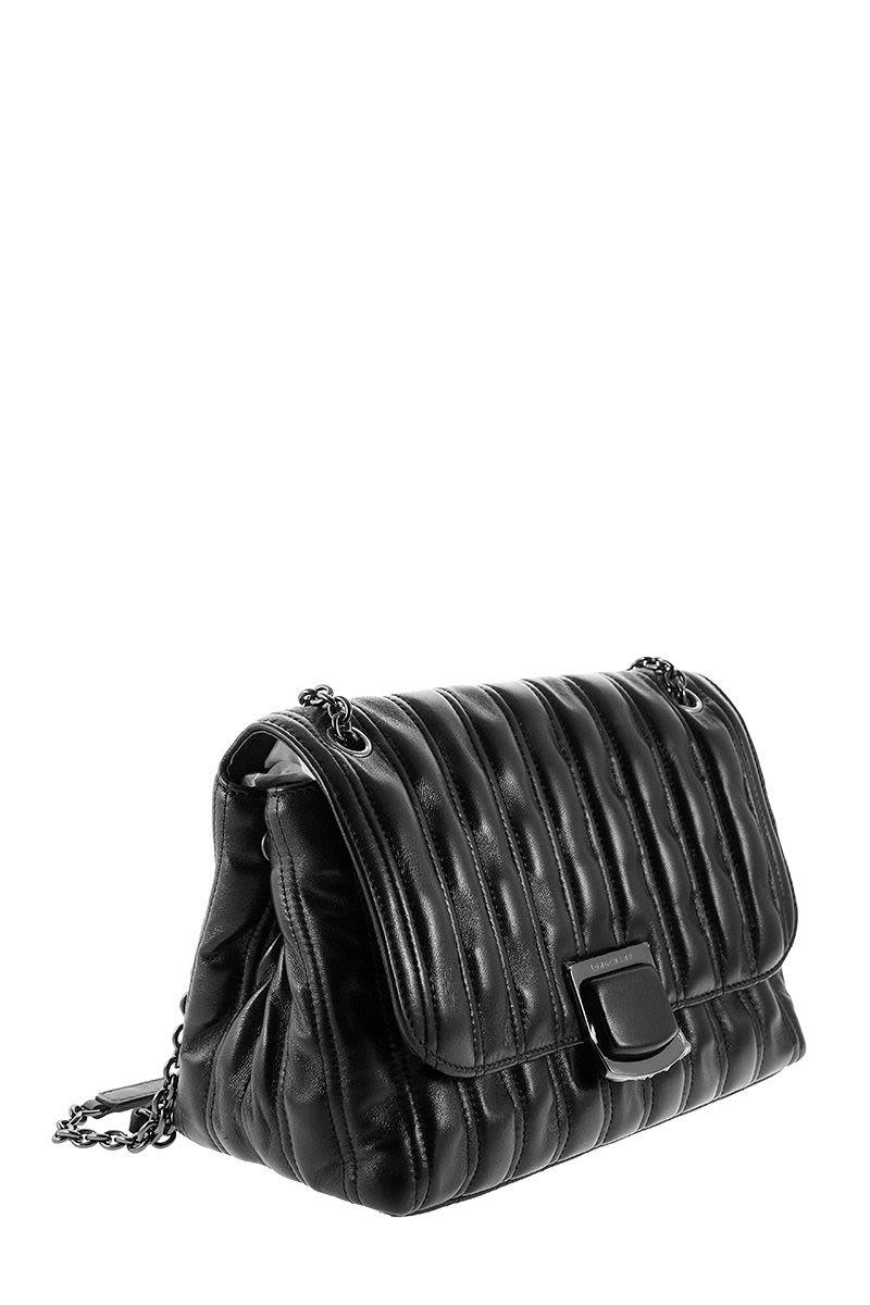 longchamp black leather crossbody bag