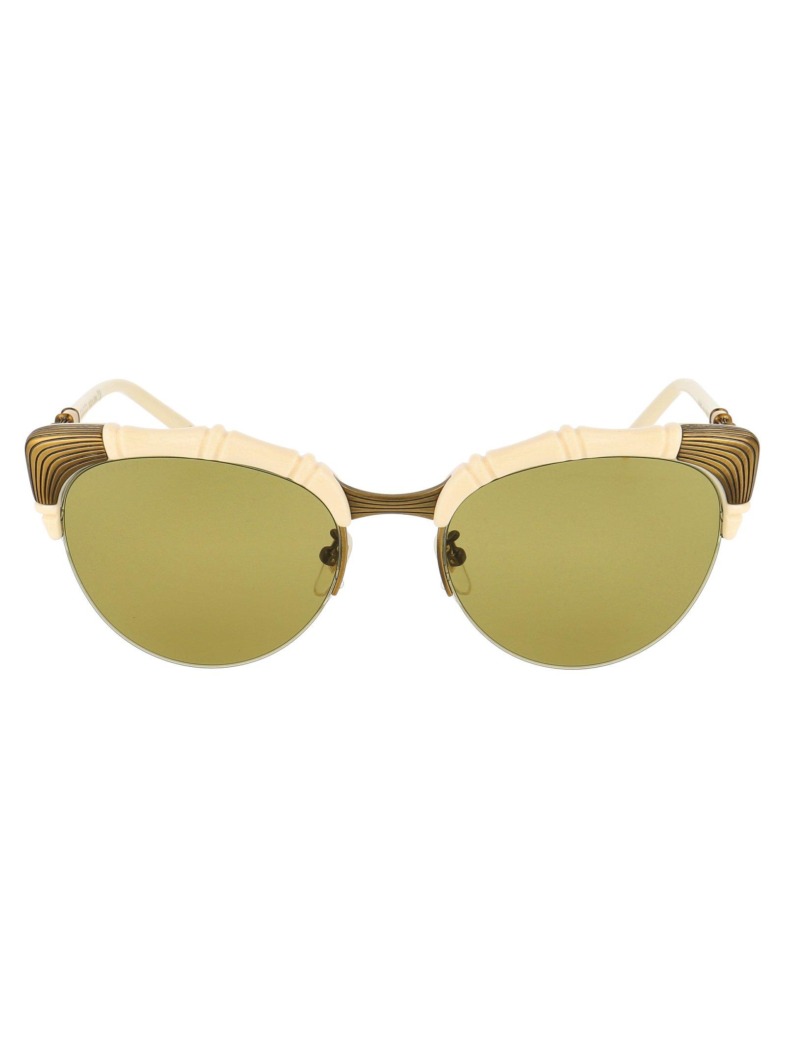 Gucci Bamboo Effect Cat Eye Sunglasses | Lyst