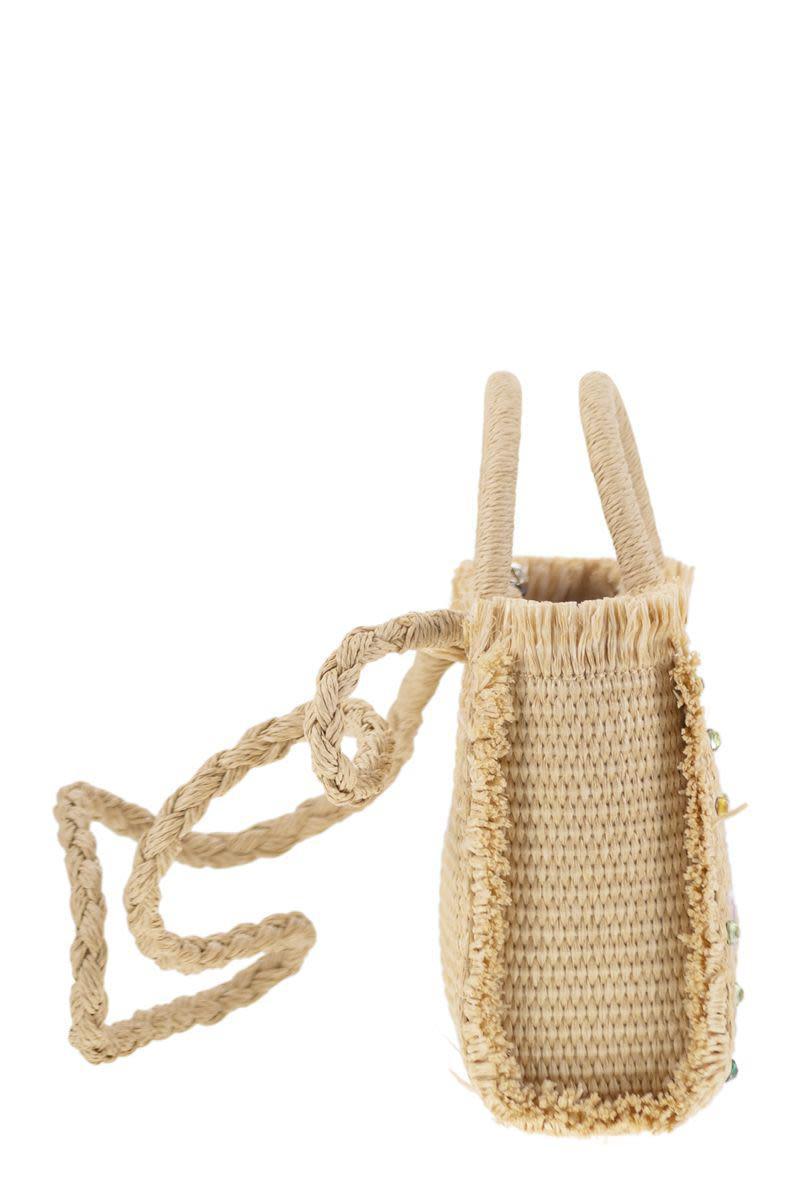 Mc2 Saint Barth Vanity Mini - Straw Effect Bag With