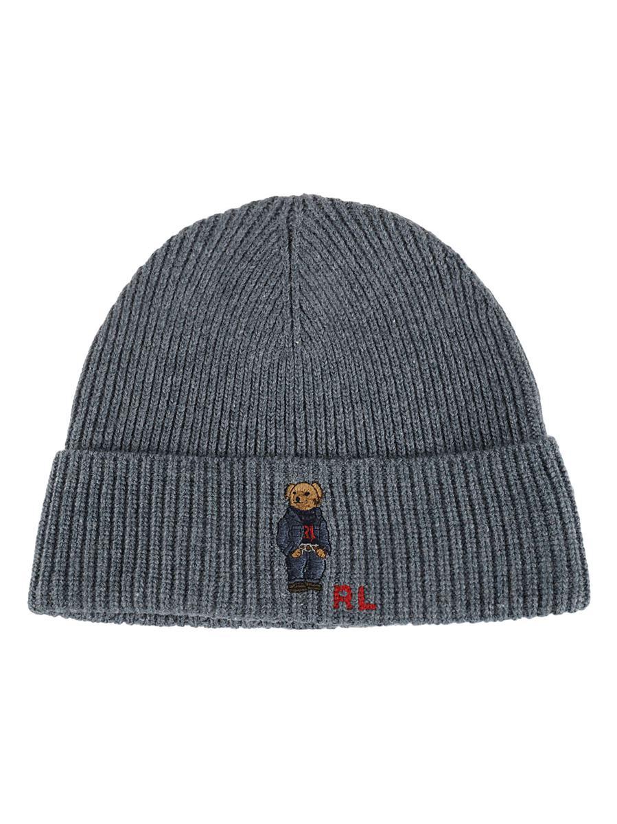 Polo bear beanie grey Clearance