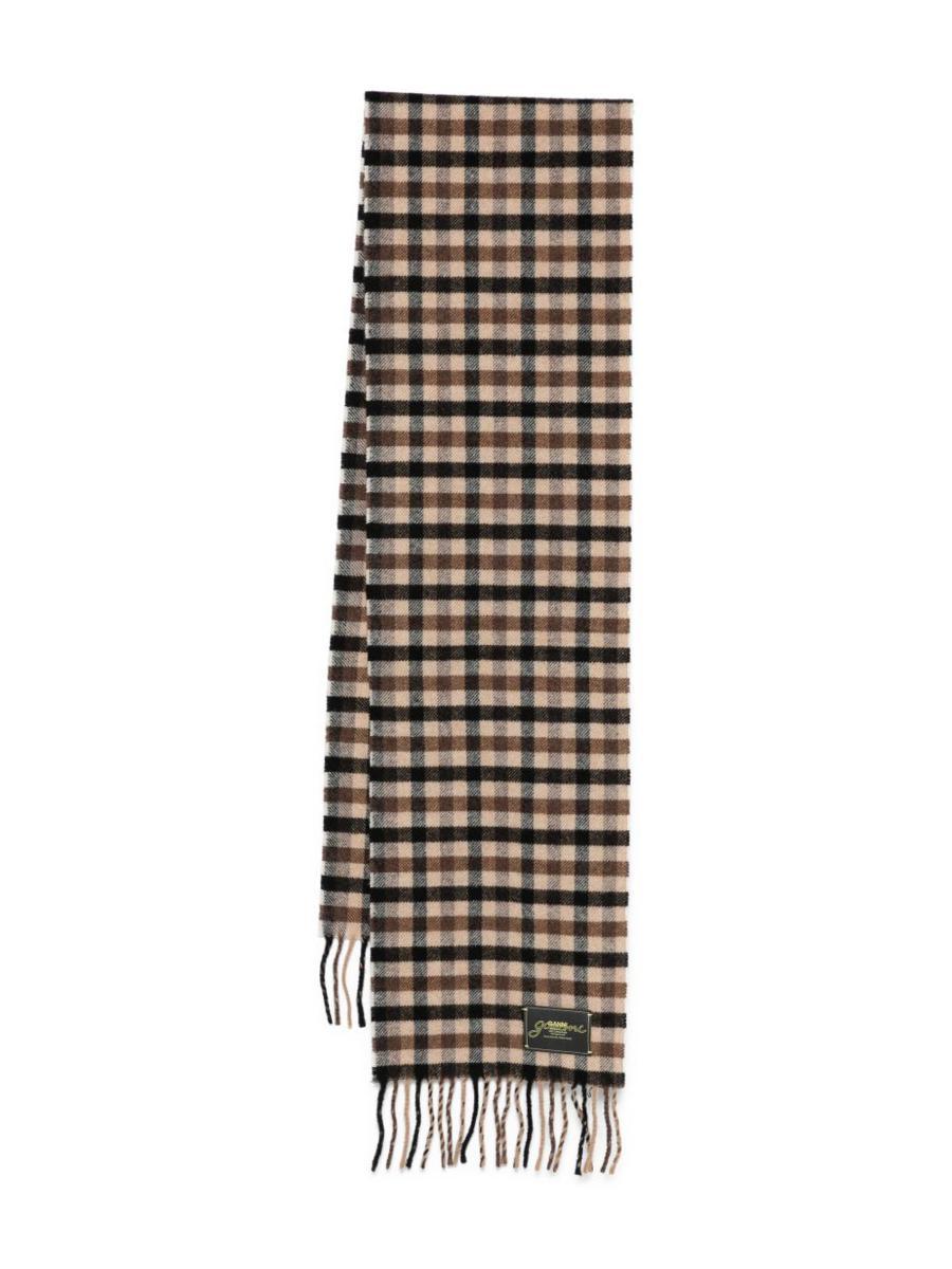スカーフ Ganni Scarf With Ruffle Ganni Ruffle-Trim Scarf in Black | Lyst