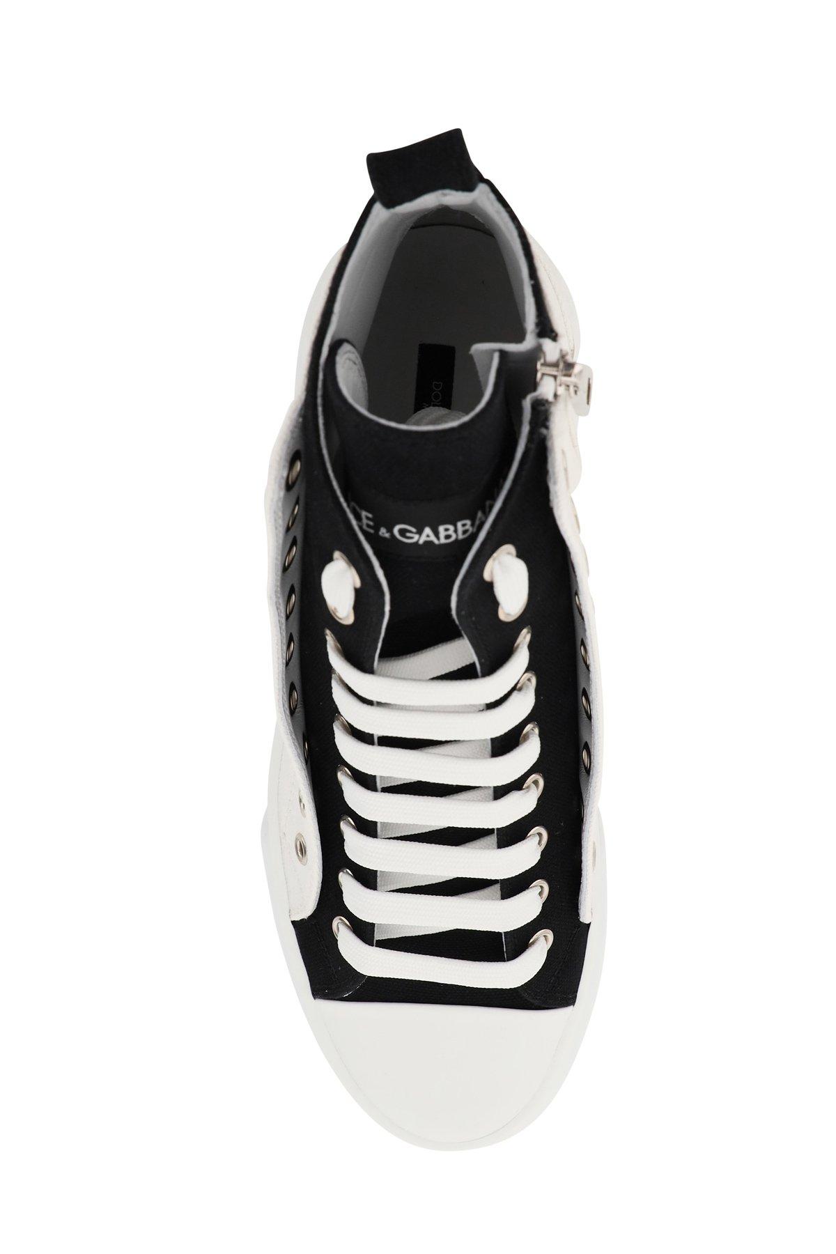 Dolce & Gabbana Canvas Portofino Light Hi-top Sneakers for Men - Lyst