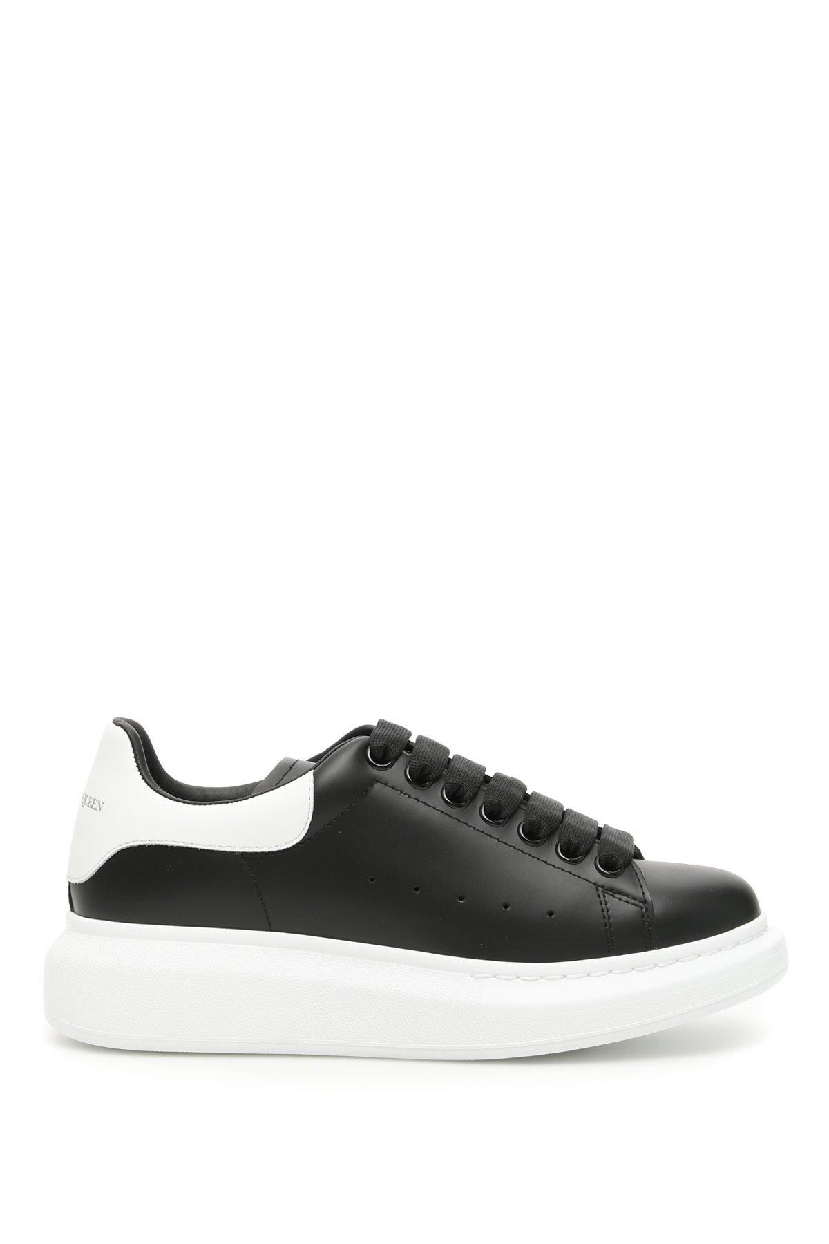 Alexander McQueen Leather Oversized Sole Sneakers Black/white - Save 39% -  Lyst
