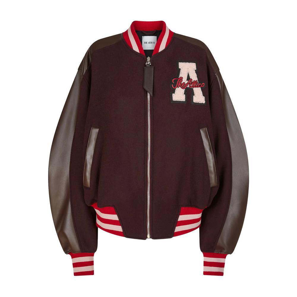 ジャケット THE ATTICO CASUAL JACKETS THE ATTICO Leather bomber jacket | NET-A-PORTER