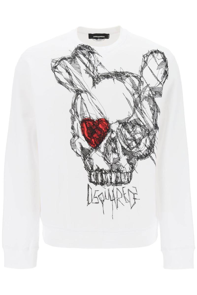 DSquared² D2 Cool Fit Sweatshirt in White for Men | Lyst