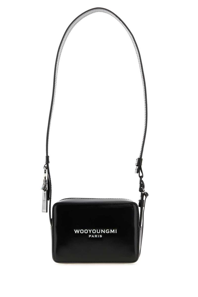 【WOOYOUNGMI】Men's Square Mini Bag Wooyoungmi Mini Square Leather Messenger Bag | Black | FARFETCH