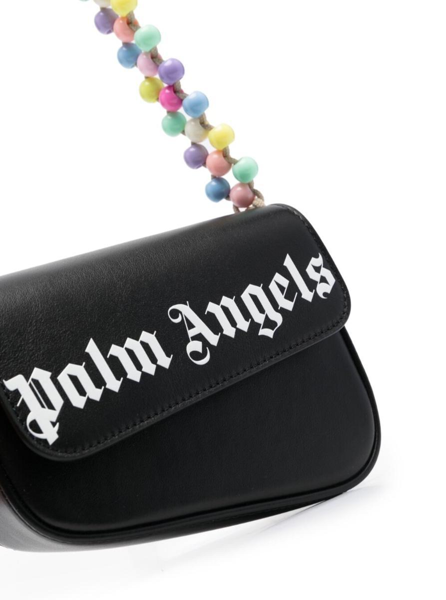 PALM ANGELS Crash mini printed textured-leather shoulder bag