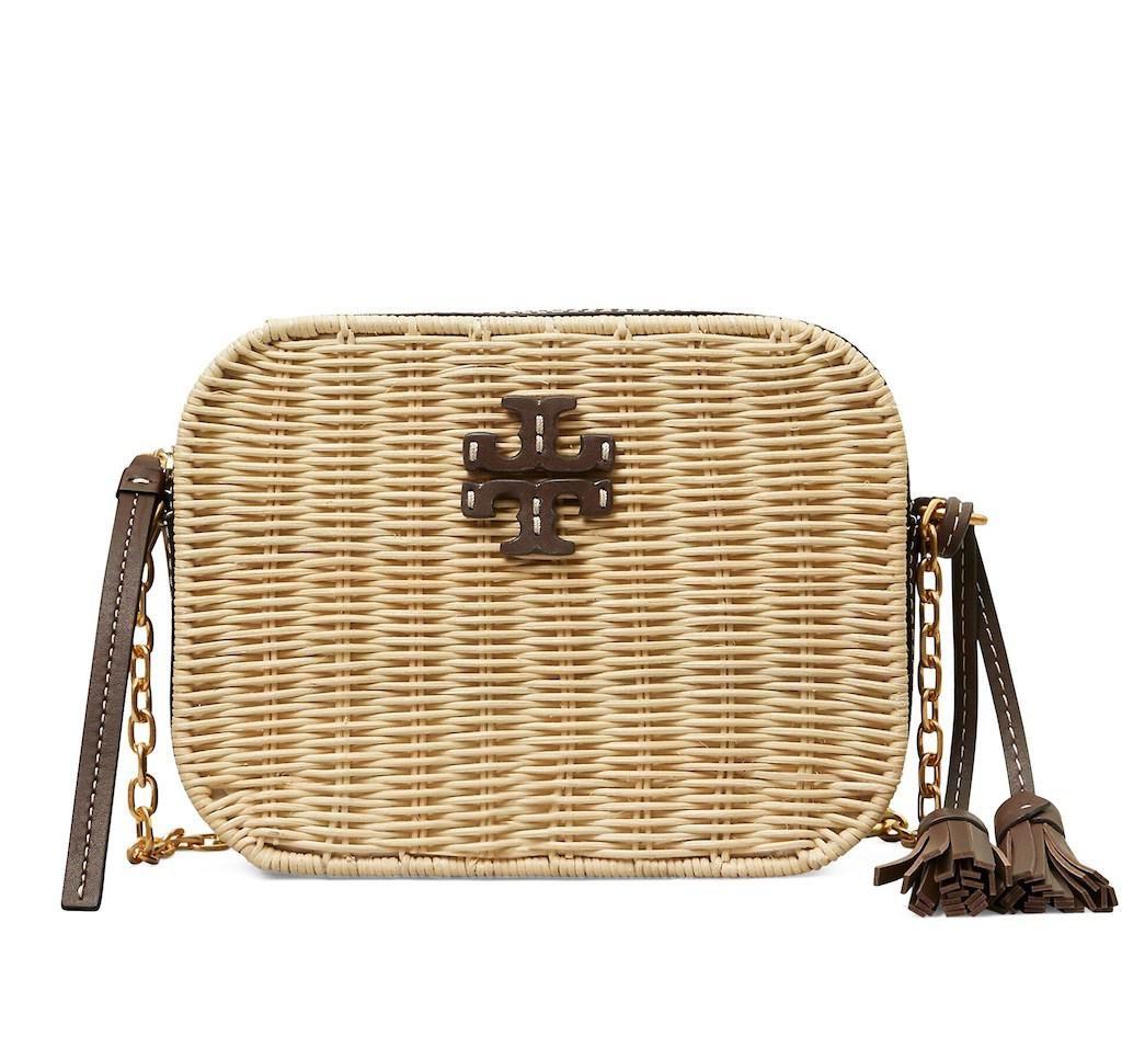 Tory Burch Mcgraw Wicker Camera Bag in Metallic Lyst