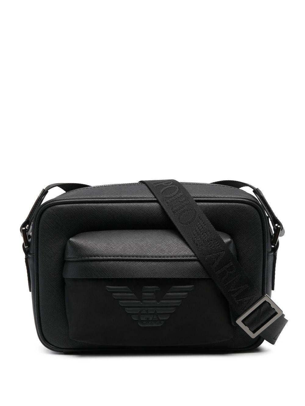 Emporio Armani Logo Camera Bag in Black for Men Lyst