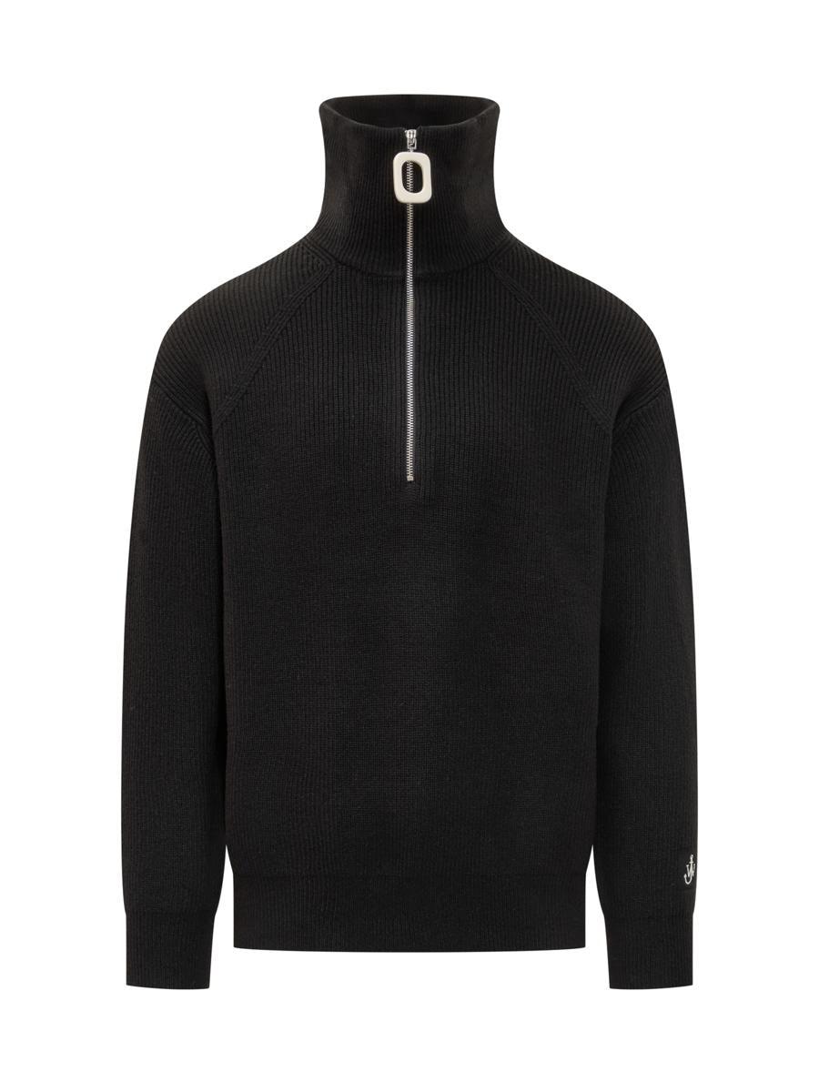 【関税&送料込】JW ANDERSON Sweaters Black JW Anderson HALF ZIP JUMPER Black | BSTN Store