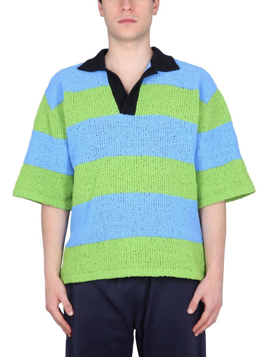 Tシャツ・カットソー SUNNEI SS21 KNITTED POLO (PSS02_TURQOISELIGHTBL) Sunnei T-Shirts for Men - Shop Now on FARFETCH