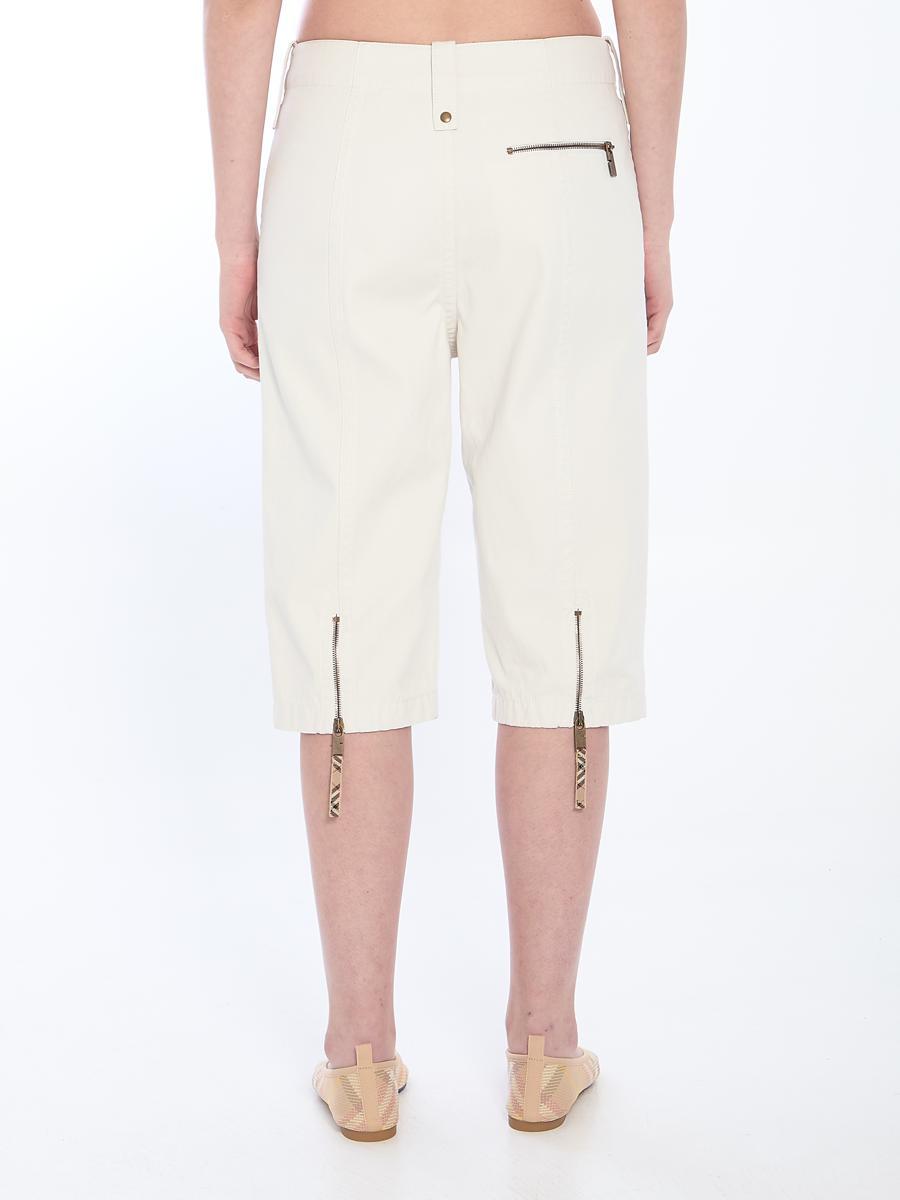 【関税&送料込】Burberry Capri Trousers In Cotton Cotton Capri Trousers in Quartz - Women | Burberry® Official