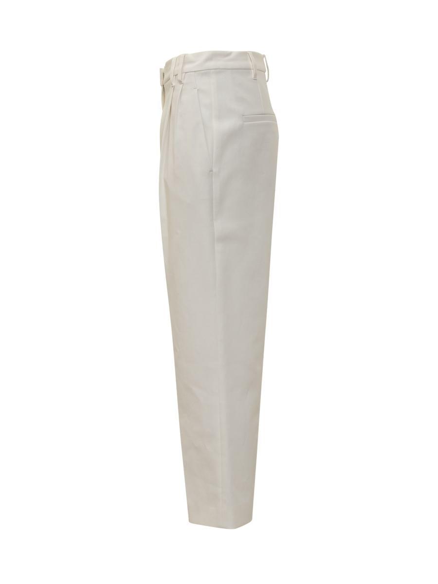 パンツ BRUNELLO CUCINELLI Women Straight Pants M0F70P1673 C8555 Whi Women's pants, elegant and casual models | Brunello Cucinelli