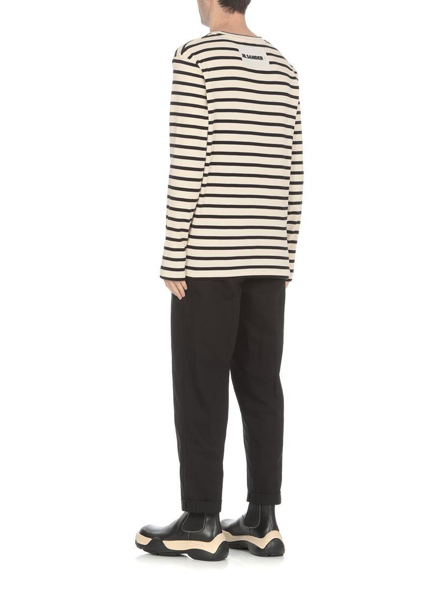 Jil Sander Multi Stripe Sweatshirt in Black for Men | Lyst