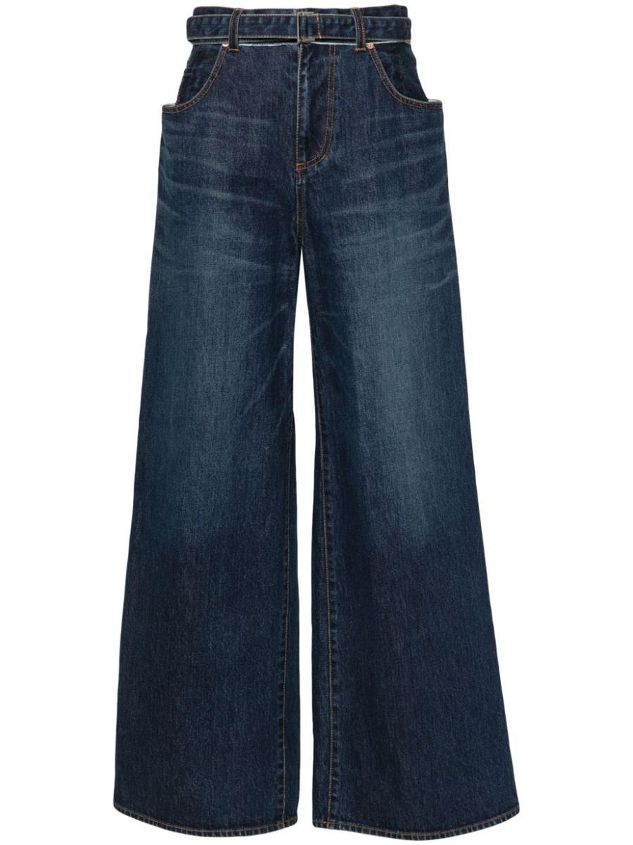 sacai-BLUE-Wide-Leg-Denim- sacai-BLUE-Wide-Leg-Denim-