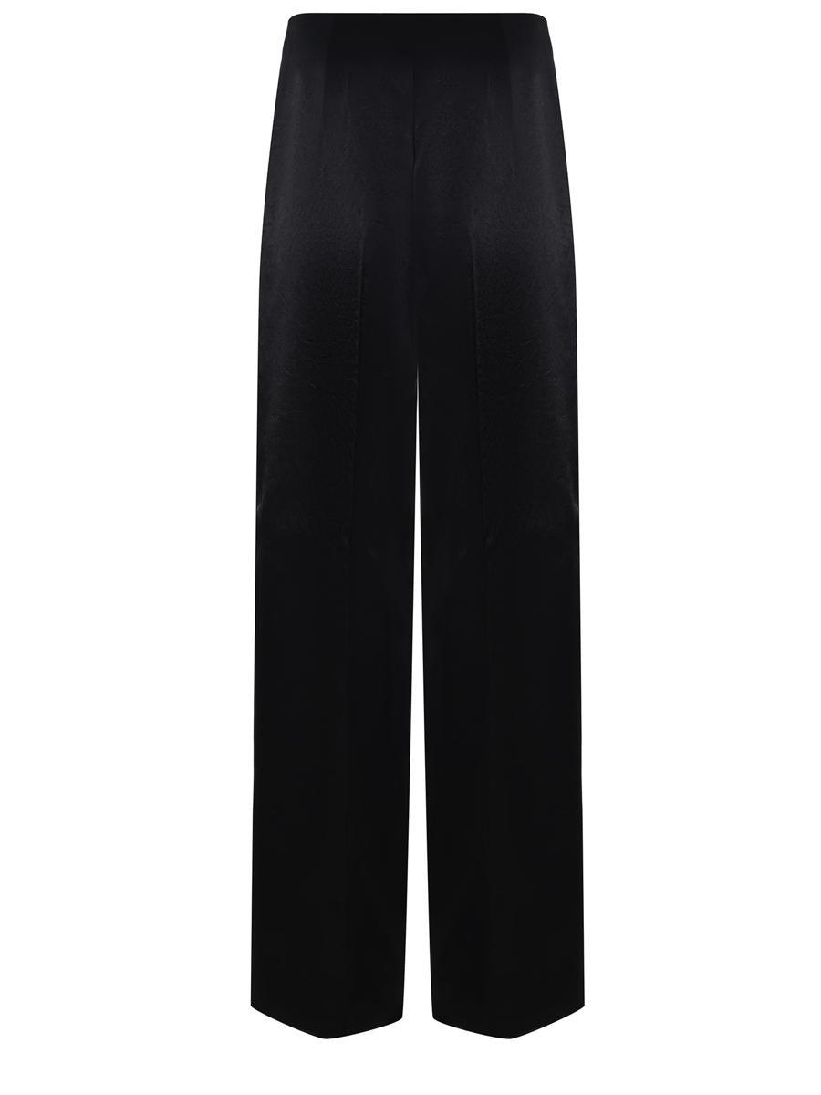 パンツ PHILOSOPHY DI LORENZO SERAFINI Woman Pants Black Faux-leather high-rise straight pants in black - Philosophy