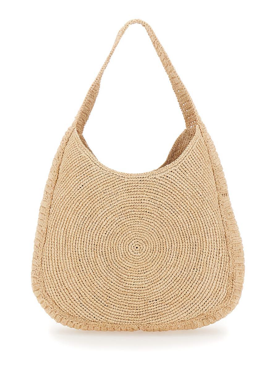 トートバッグ Stella McCartney Logo Small Hobo Eco Crochet Raffia Stella McCartney Beige Small Eco Crochet Raffia Tote Stella
