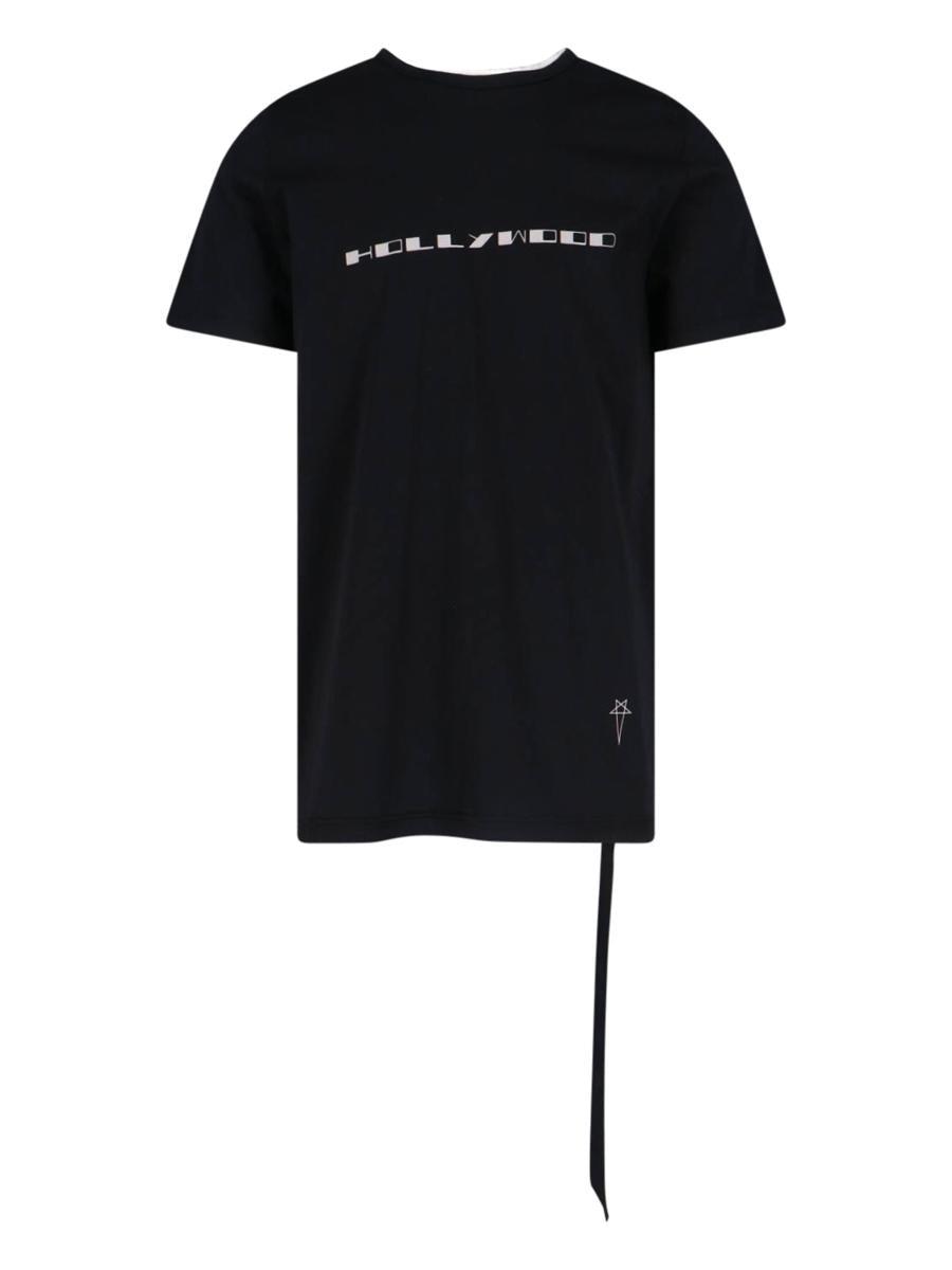 Rick Owens Cotton T-Shirt in Black for Men | Lyst
