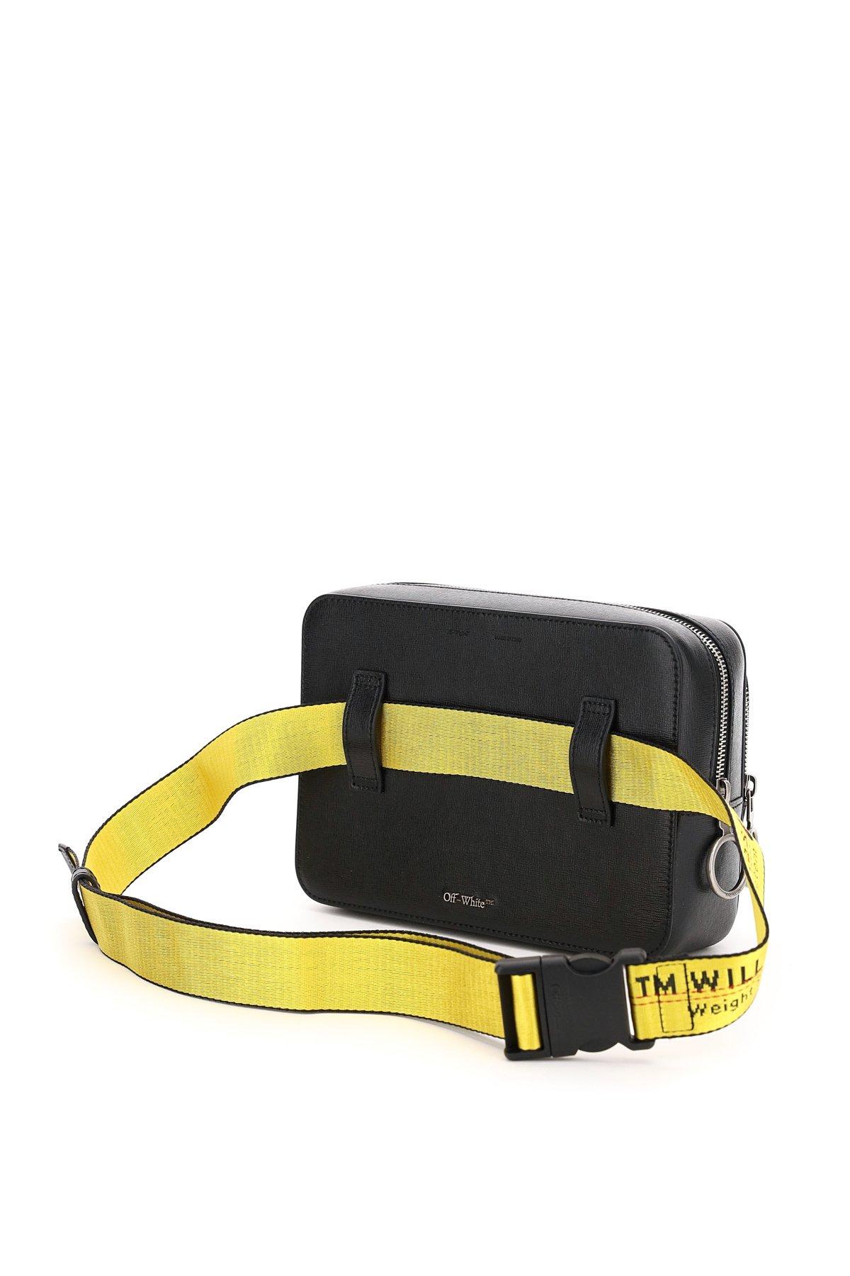 Off-White c/o Virgil Abloh Leather Diag Print Belt Bag in Black White  (Black) for Men | Lyst
