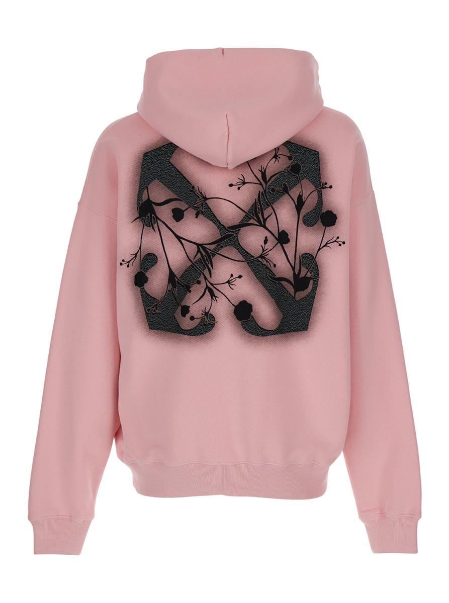 【Off-White】 Flower Arrow Skat フーディ パーカー off-white Flower Arrow Skate コットン パーカー 人気