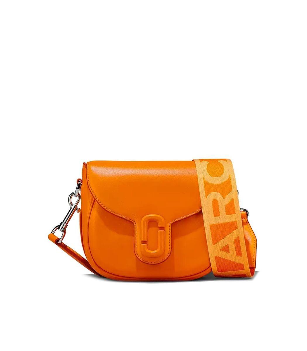 ショルダーバッグ・ポシェット MARC JACOBS Woman Crossbody bags Orange 2S4HCR032H02 818 Snapshot leather crossbody bag Marc Jacobs Orange in Leather