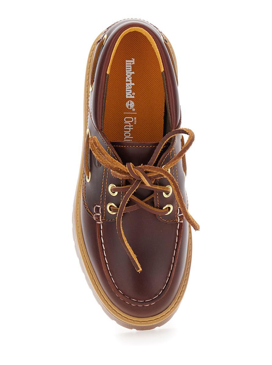 Timberland 'Stone Street' Bordeaux Boat Loafers With Engraved Side
