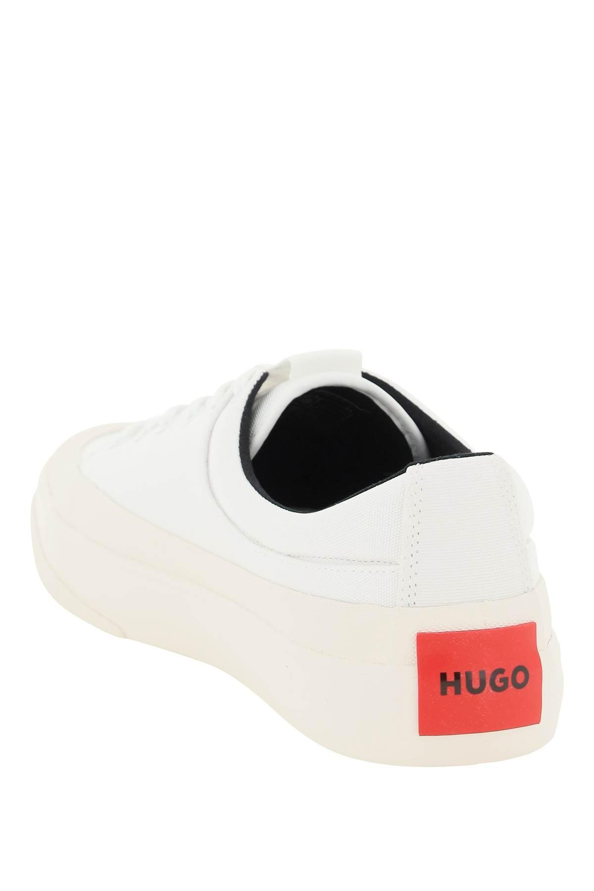 HUGO Cotton Low-top Sneakers in White for Men | Lyst